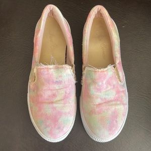 JARA CORREA | Tie Dye Slip-On Shoes Size 8